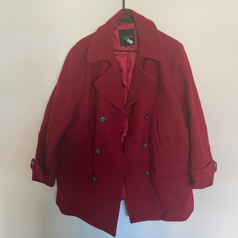 Talbots Double Breasted Wool Jacket